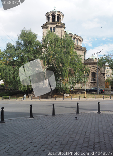 Image of Sveta Nedelya  eastern orthodox church cathedral in  capital Sof