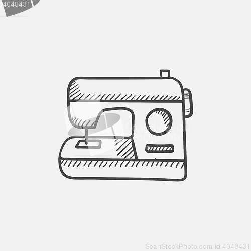 Image of Sewing-machine sketch icon.