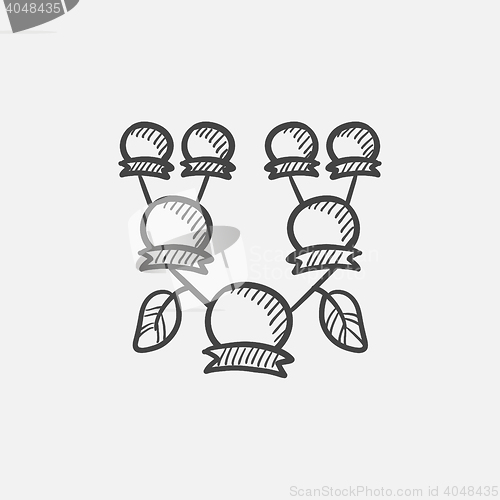 Image of Family tree sketch icon.