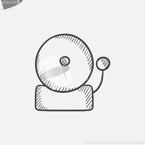 Image of Fire alarm sketch icon.