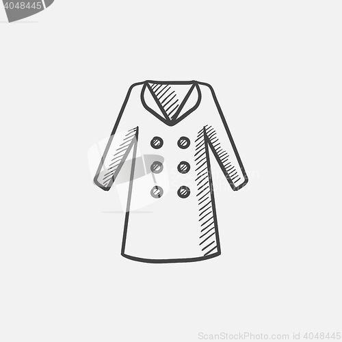 Image of Coat sketch icon.