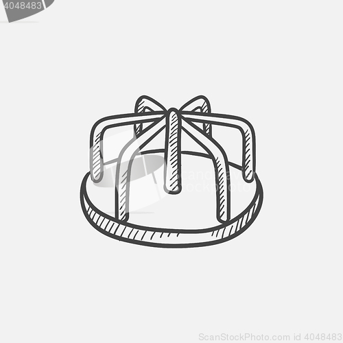 Image of Merry-go-round sketch icon.