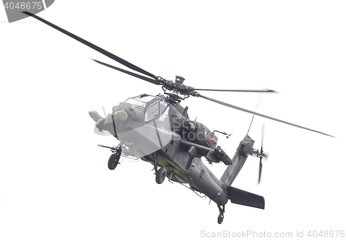 Image of LEEUWARDEN, THE NETHERLANDS - JUN 11, 2016: Boeing AH-64 Apache 