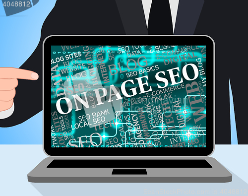 Image of On Page Seo Indicates Search Engines And Computing