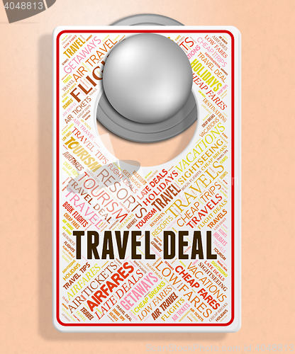 Image of Travel Deal Indicates Promotion Bargains And Sale