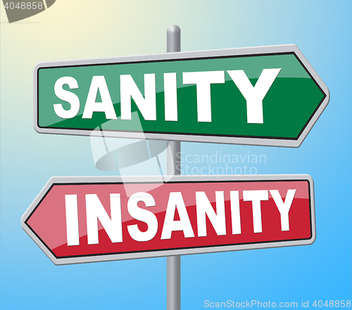 Image of Sanity Insanity Means Health Care And Advertisement