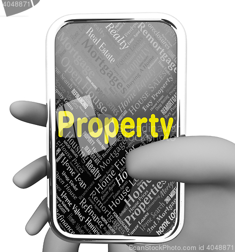 Image of Property Online Shows Real Estate And Apartment