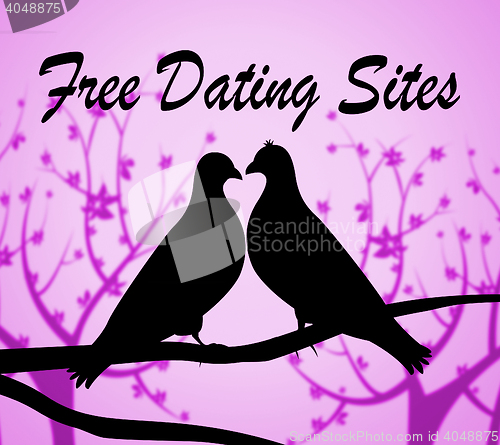 Image of Free Dating Sites Shows No Charge And Date