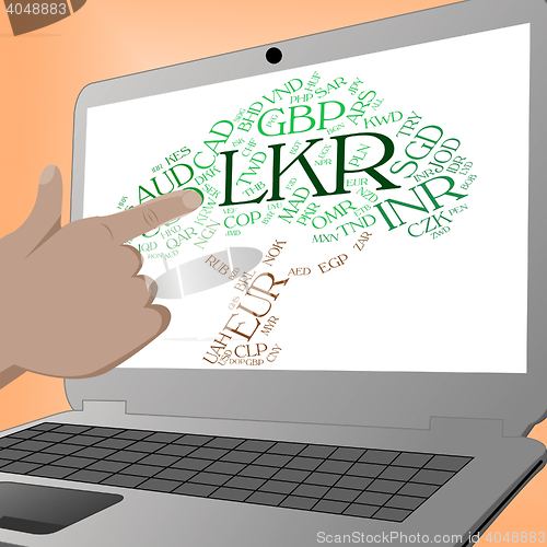 Image of Lkr Currency Shows Sri Lankan Rupees And Currencies