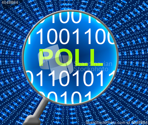 Image of Online Poll Shows Technology Digital And Data