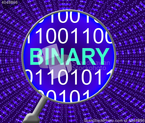 Image of Binary Data Represents Virtual Encode And Bytes