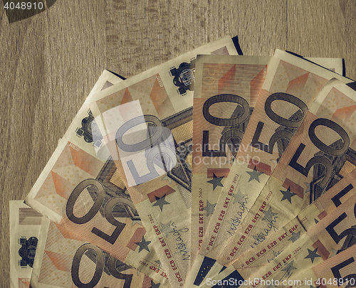 Image of Vintage Fifty Euro notes