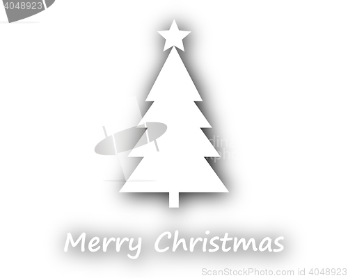 Image of Merry Christmas with Christmas Tree