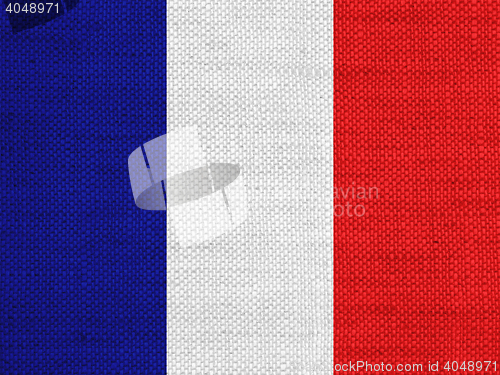 Image of Flag on old linen
