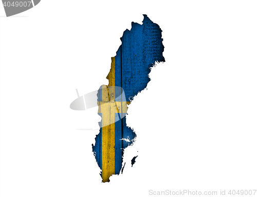 Image of Map an flag of Sweden