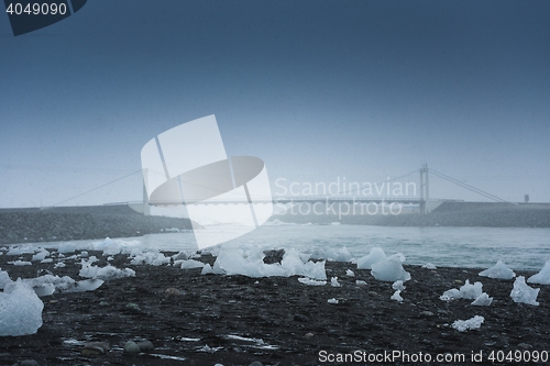 Image of Icebergs at glacier lagoon 