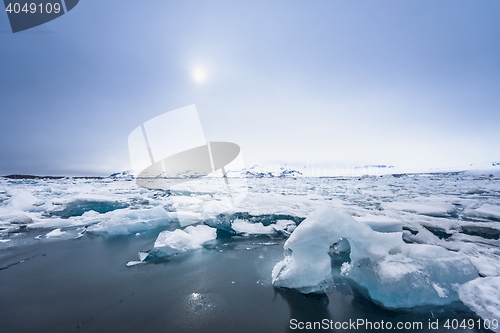 Image of Icebergs at glacier lagoon 