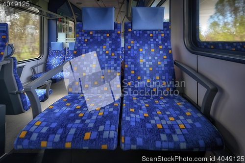 Image of Inside of high speed train compartment