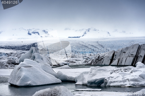 Image of Icebergs at glacier lagoon 