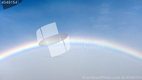 Image of Beautiful sky with fluffy clouds