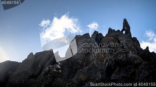 Image of Large sharp rocks