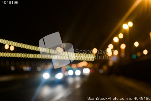 Image of Blurry traffic lights