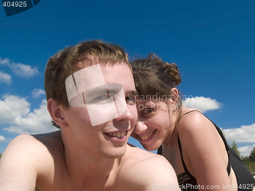 Image of Lovely Couple on Beach