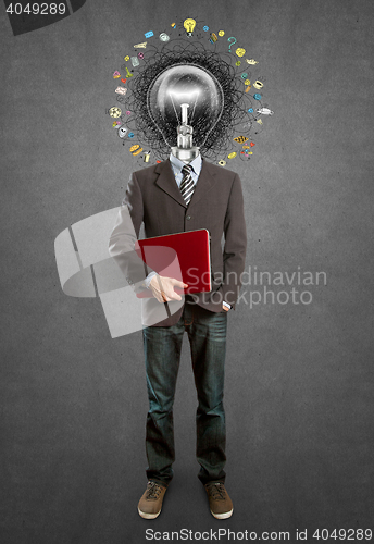Image of lamp head man have got an idea
