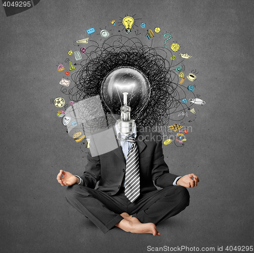 Image of lamp head man have got an idea