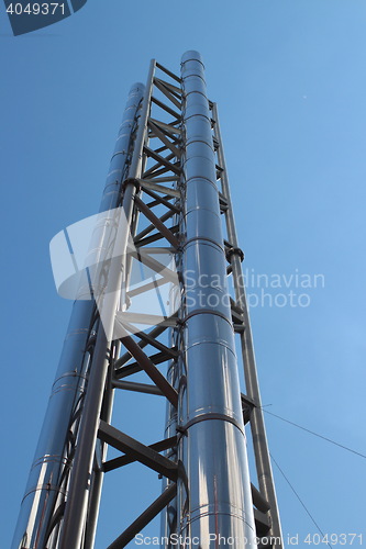 Image of  chimney with stainless steel