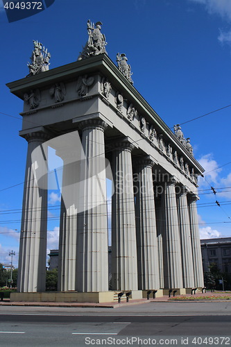 Image of  View of the Triumphal Arch in St. Petersburg