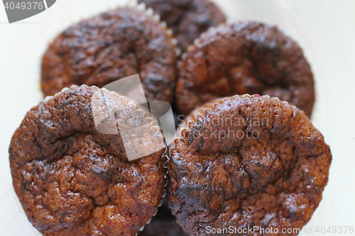 Image of  chocolate cupcake macro shot