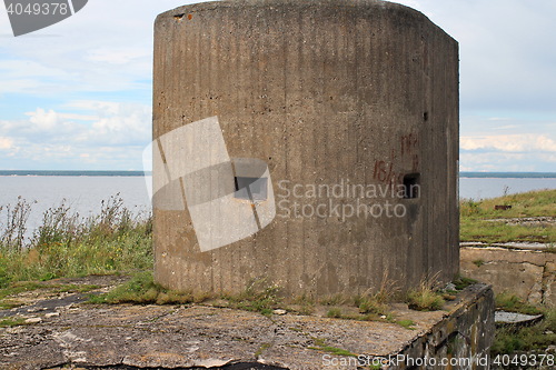 Image of  embrasure gun turret sea fort