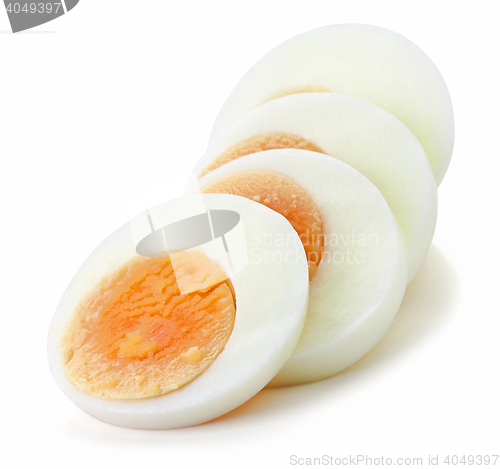 Image of sliced boiled egg