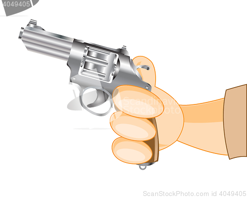 Image of Hand with revolver