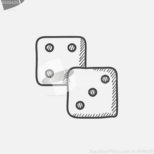 Image of Dice sketch icon.