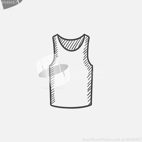Image of Male singlet sketch icon.