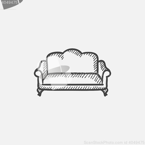 Image of Sofa sketch icon.