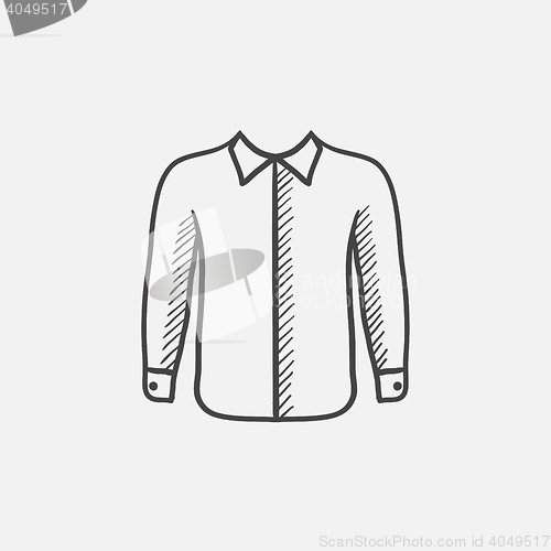 Image of Shirt sketch icon.