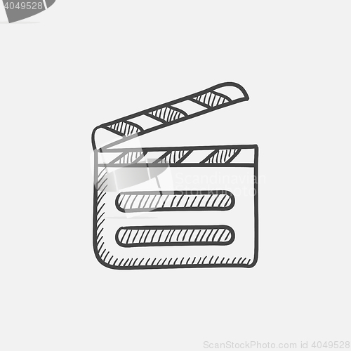 Image of Clapboard sketch icon.