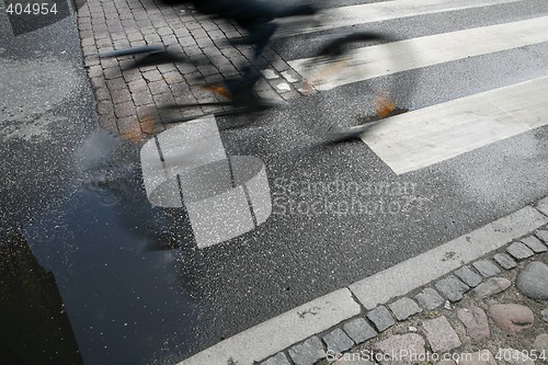 Image of Fast morning cyclist