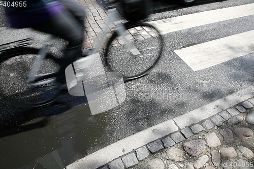 Image of Fast cyclist