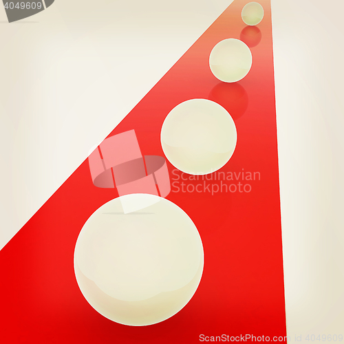 Image of the concept of motion . 3D illustration. Vintage style.