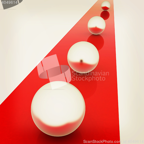 Image of the concept of motion . 3D illustration. Vintage style.