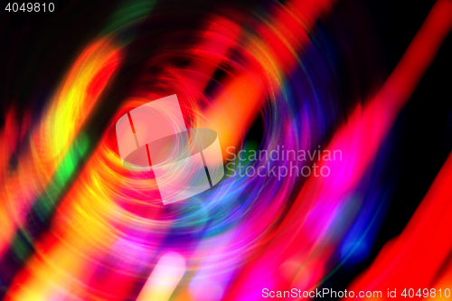 Image of christmas lights in the motion