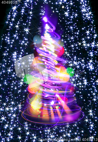 Image of abstract christmas tree