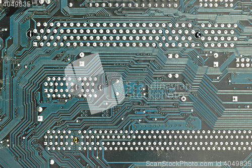 Image of detail computer motherboard