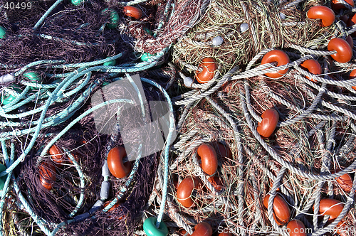 Image of Fishing nets out to dry