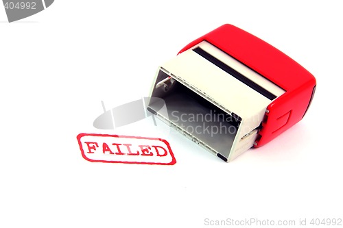 Image of failed stamp