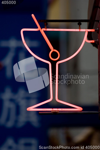 Image of Neon glass sign